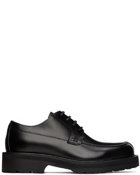 schwarze klobige Leder Derby Schuhe von Dries Van Noten