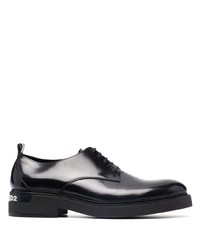schwarze klobige Leder Derby Schuhe von DSQUARED2