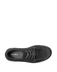 schwarze klobige Leder Derby Schuhe von Eddie Bauer