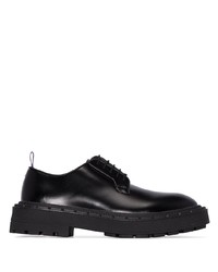 schwarze klobige Leder Derby Schuhe von Eytys