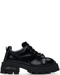 schwarze klobige Leder Derby Schuhe von Eytys