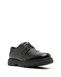 schwarze klobige Leder Derby Schuhe von BOSS