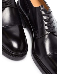 schwarze klobige Leder Derby Schuhe von John Lobb