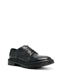 schwarze klobige Leder Derby Schuhe von Premiata