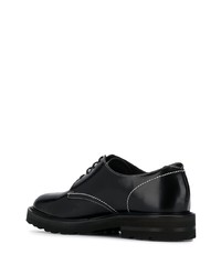 schwarze klobige Leder Derby Schuhe von Low Brand