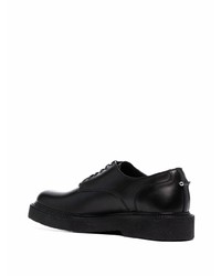 schwarze klobige Leder Derby Schuhe von Neil Barrett