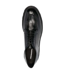 schwarze klobige Leder Derby Schuhe von Premiata