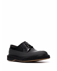 schwarze klobige Leder Derby Schuhe von Barrett