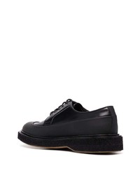 schwarze klobige Leder Derby Schuhe von Barrett