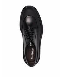 schwarze klobige Leder Derby Schuhe von Barrett