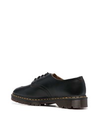 schwarze klobige Leder Derby Schuhe von Dr. Martens