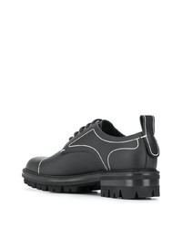schwarze klobige Leder Derby Schuhe von DSQUARED2