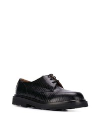 schwarze klobige Leder Derby Schuhe von Marni
