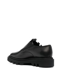 schwarze klobige Leder Derby Schuhe von Givenchy