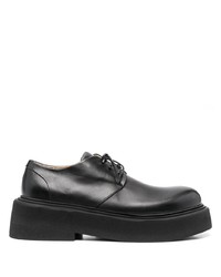 schwarze klobige Leder Derby Schuhe von Marsèll