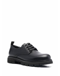 schwarze klobige Leder Derby Schuhe von Baldinini