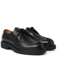 schwarze klobige Leder Derby Schuhe von Mr P.