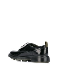 schwarze klobige Leder Derby Schuhe von Pezzol 1951