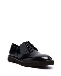 schwarze klobige Leder Derby Schuhe von Paul Smith