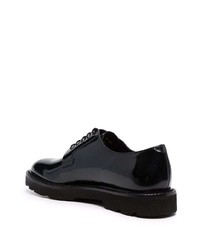 schwarze klobige Leder Derby Schuhe von Paul Smith