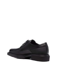 schwarze klobige Leder Derby Schuhe von Hugo