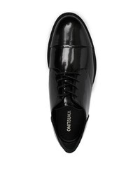 schwarze klobige Leder Derby Schuhe von Onitsuka Tiger