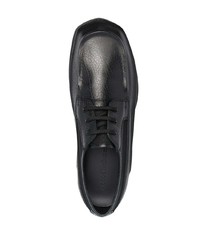 schwarze klobige Leder Derby Schuhe von Acne Studios