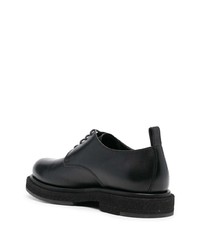 schwarze klobige Leder Derby Schuhe von Officine Creative