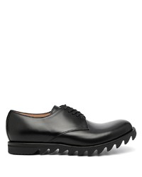 schwarze klobige Leder Derby Schuhe von UNDERCOVE