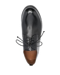 schwarze klobige Leder Derby Schuhe von Marsèll