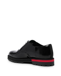 schwarze klobige Leder Oxford Schuhe von Onitsuka Tiger