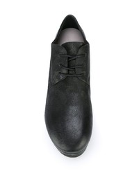 schwarze klobige Leder Oxford Schuhe von Marsèll