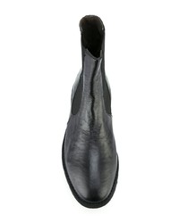 schwarze klobige Leder Stiefeletten von Rocco P.