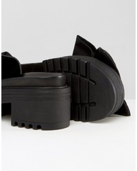 schwarze klobige Sandalen von Asos