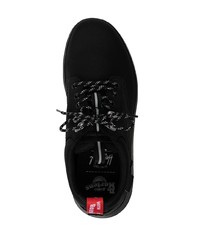 schwarze klobige Segeltuch Derby Schuhe von Dr. Martens