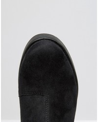 schwarze klobige Stiefeletten von Asos