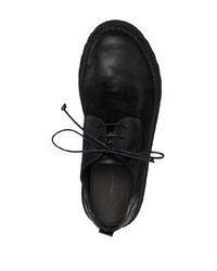 schwarze klobige Wildleder Derby Schuhe von Marsèll