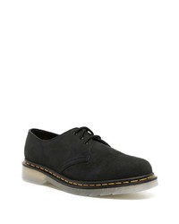 schwarze klobige Wildleder Oxford Schuhe von Dr. Martens