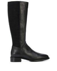 schwarze kniehohe Stiefel aus Leder von Aquatalia