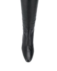 schwarze kniehohe Stiefel aus Leder von Giuseppe Zanotti