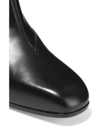 schwarze kniehohe Stiefel aus Leder von Gucci