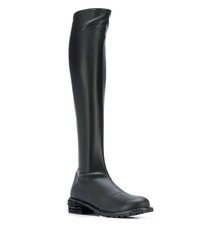 schwarze kniehohe Stiefel aus Leder von Giuseppe Zanotti