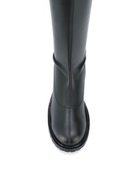 schwarze kniehohe Stiefel aus Leder von Giuseppe Zanotti