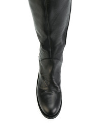 schwarze kniehohe Stiefel aus Leder von Fiorentini+Baker