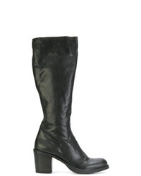 schwarze kniehohe Stiefel aus Leder von Fiorentini+Baker