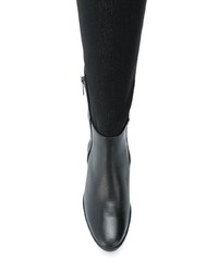 schwarze kniehohe Stiefel aus Leder von Högl