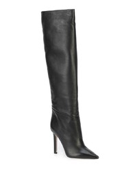 schwarze kniehohe Stiefel aus Leder von Tamara Mellon