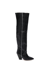 schwarze kniehohe Stiefel aus Leder von IRO