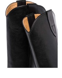 schwarze kniehohe Stiefel aus Leder von Isabel Marant