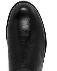 schwarze kniehohe Stiefel aus Leder von Aldo